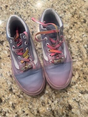 Vans Kids Pastel Gradient Lace-Up Sneakers - Pink & Purple